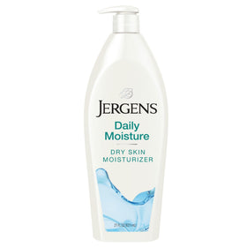 Jergens front packaging showing 21 oz bottle and clear hydration benefit