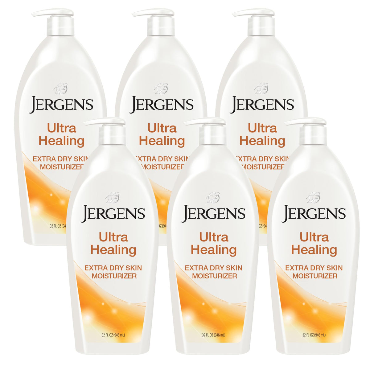 Jergens front packaging showing 32 oz bottle and product clarity for daily hydration