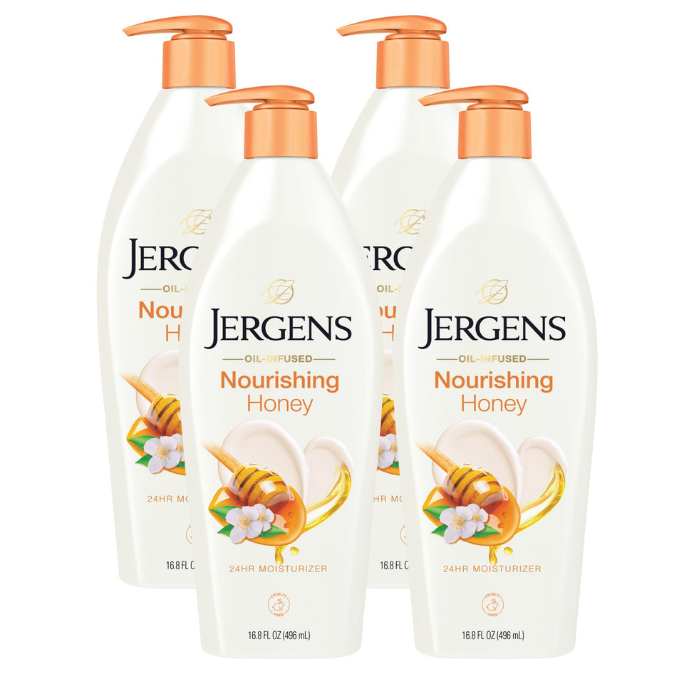 Jergens front packaging showing bottle and branding for easy identification and value