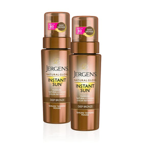Jergens front packaging showing instant bronze benefit