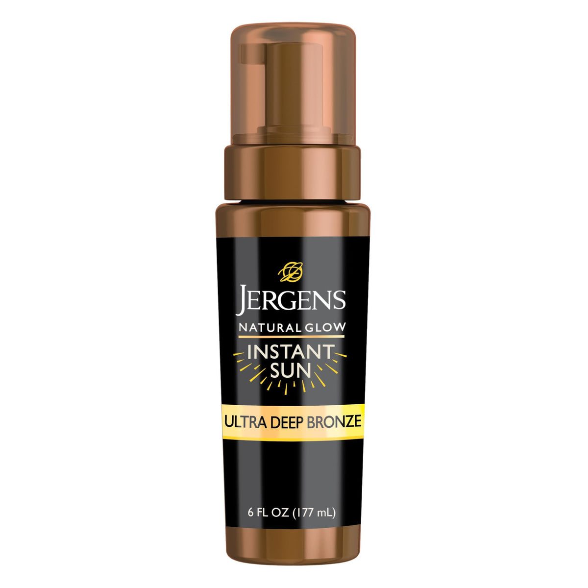 Jergens front packaging shows Ultra Deep mousse and clear benefit