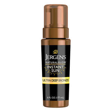 Jergens front packaging shows Ultra Deep mousse and clear benefit