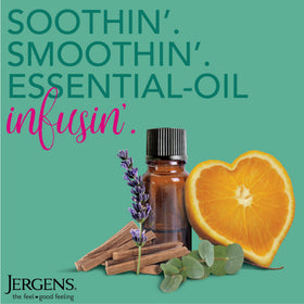 Jergens open jar showing creamy body butter texture and easy application