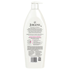 Jergens bottles on a bathroom counter, lifestyle storage and daily use ready