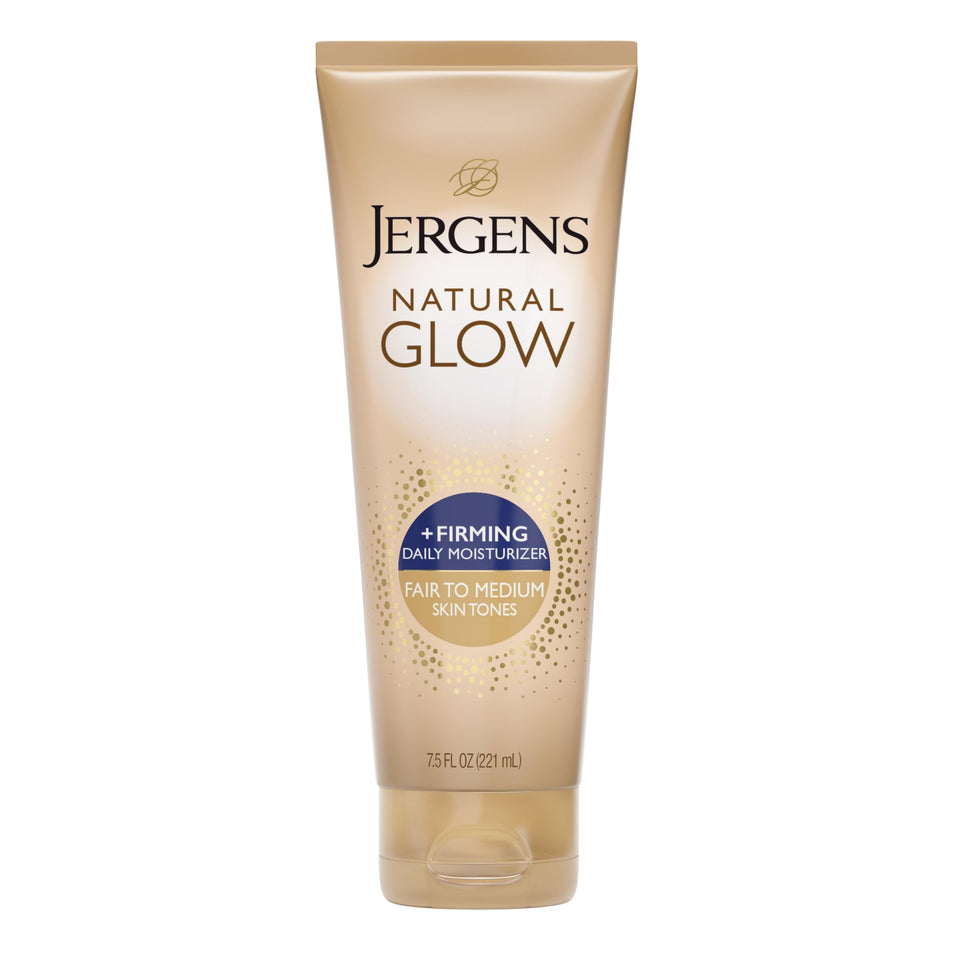 Jergens bottle front packaging showing product and shade information