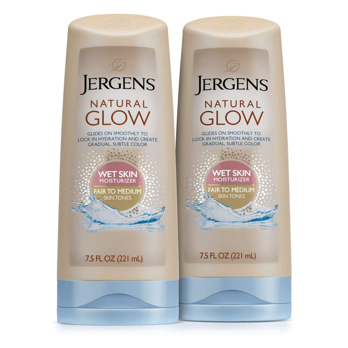 Jergens Natural Glow front packaging showing product and benefits