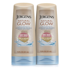 Jergens Natural Glow front packaging showing product and benefits