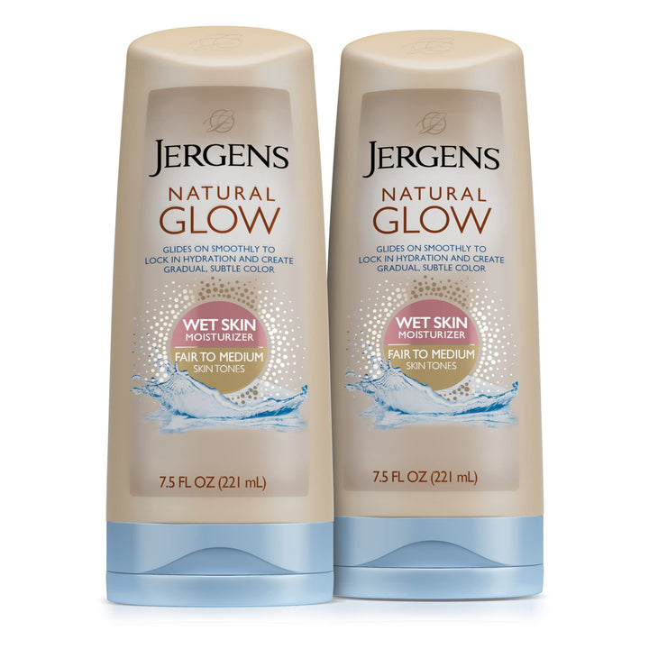 Jergens Natural Glow front packaging showing product and benefits