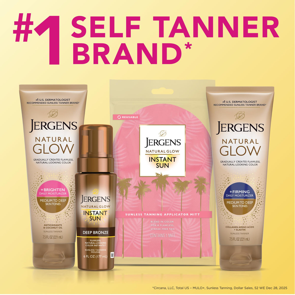 Jergens product on bathroom vanity in lifestyle scene for daily routine