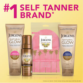 Jergens product on bathroom vanity in lifestyle scene for daily routine