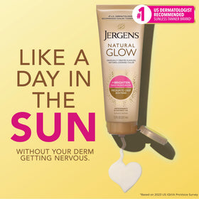 Jergens pump dispensing lotion for easy, mess-free daily application