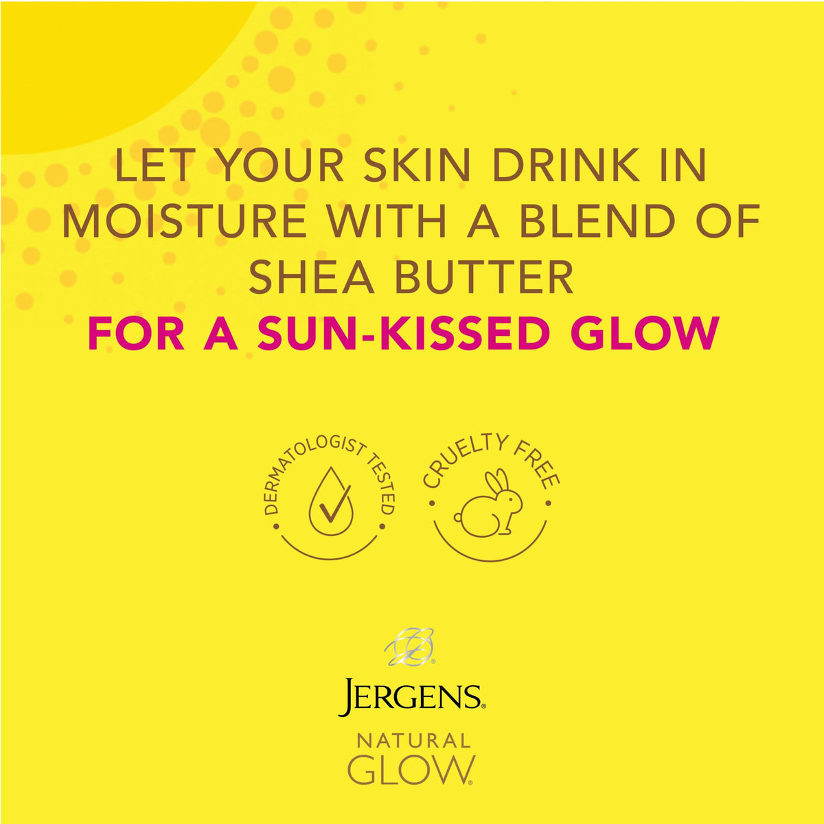 Jergens label close-up highlighting directions and quick-dry benefit