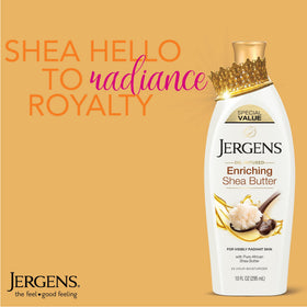 Jergens pump dispensing lotion for easy application and quick absorption