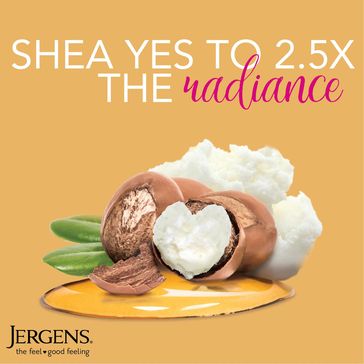 Jergens pump dispensing lotion onto hand demonstrating simple, mess-free use
