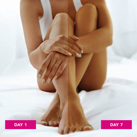 Jergens cream texture close-up illustrating smooth glide and coverage
