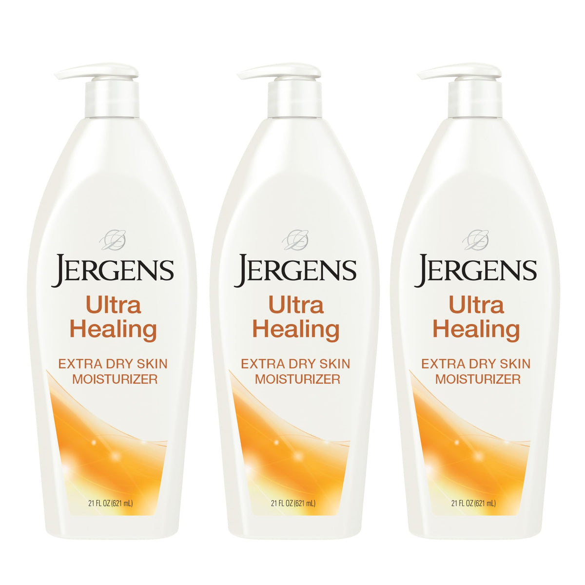 Jergens front packaging showing bottle and label, highlights long-lasting hydration