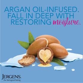 Jergens pump dispense close-up demonstrating easy, no-mess application