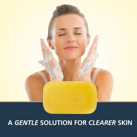 Jericho cleansing bar applied to shoulder showing body blemish care