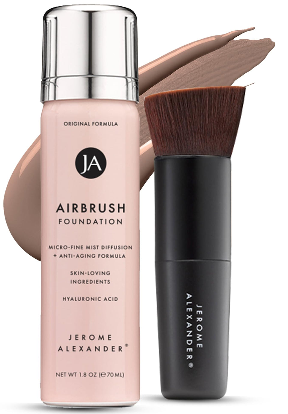 Jerome Alexander front packaging shows set and shade with polished presentation