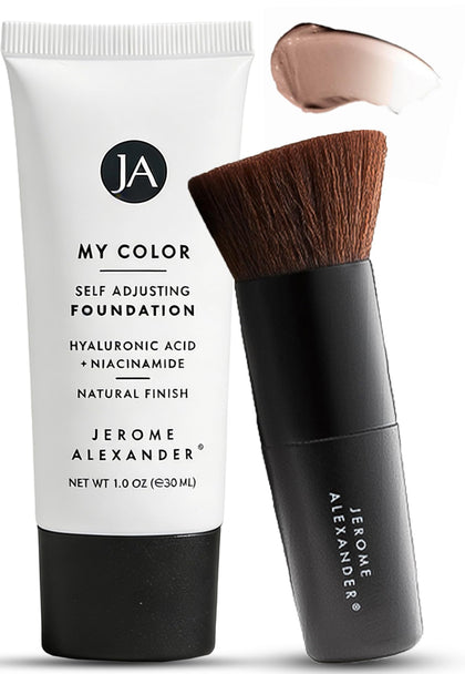 Jerome Alexander front packaging showing product and shade benefit