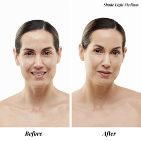 Jerome Alexander texture close-up of mist on skin highlighting lightweight, hydrating feel