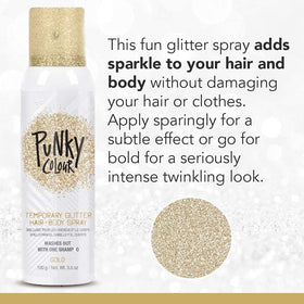 Jerome Russell Punky gold on shoulder highlight, adding radiant shimmer to skin