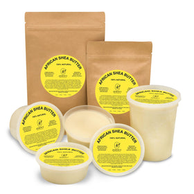 Jersey Botanical close-up of creamy shea texture highlights spreadable moisturizing benefit