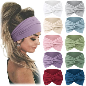 Jesries headbands set spread showing ten colors and large coverage benefit
