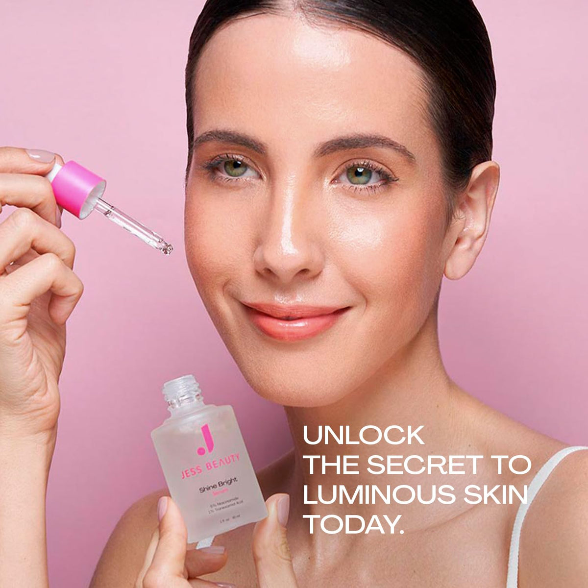 JESS BEAUTY serum applied in morning routine demonstrating easy layering