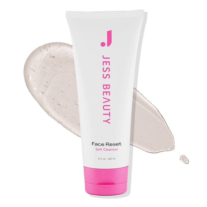 JESS BEAUTY front packaging showing cleanser and clear branding for easy shelf recognition