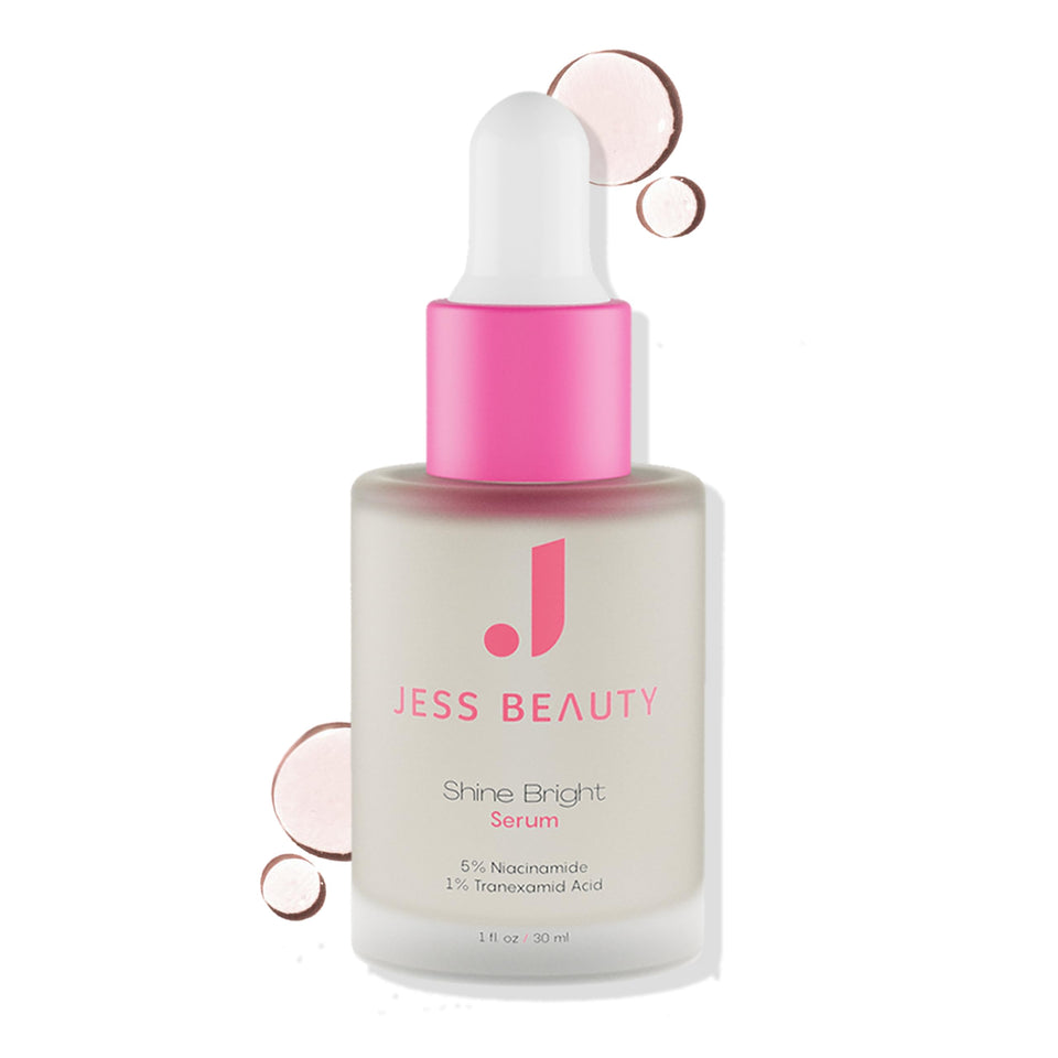 JESS BEAUTY front packaging showing bottle and label for daily brightening