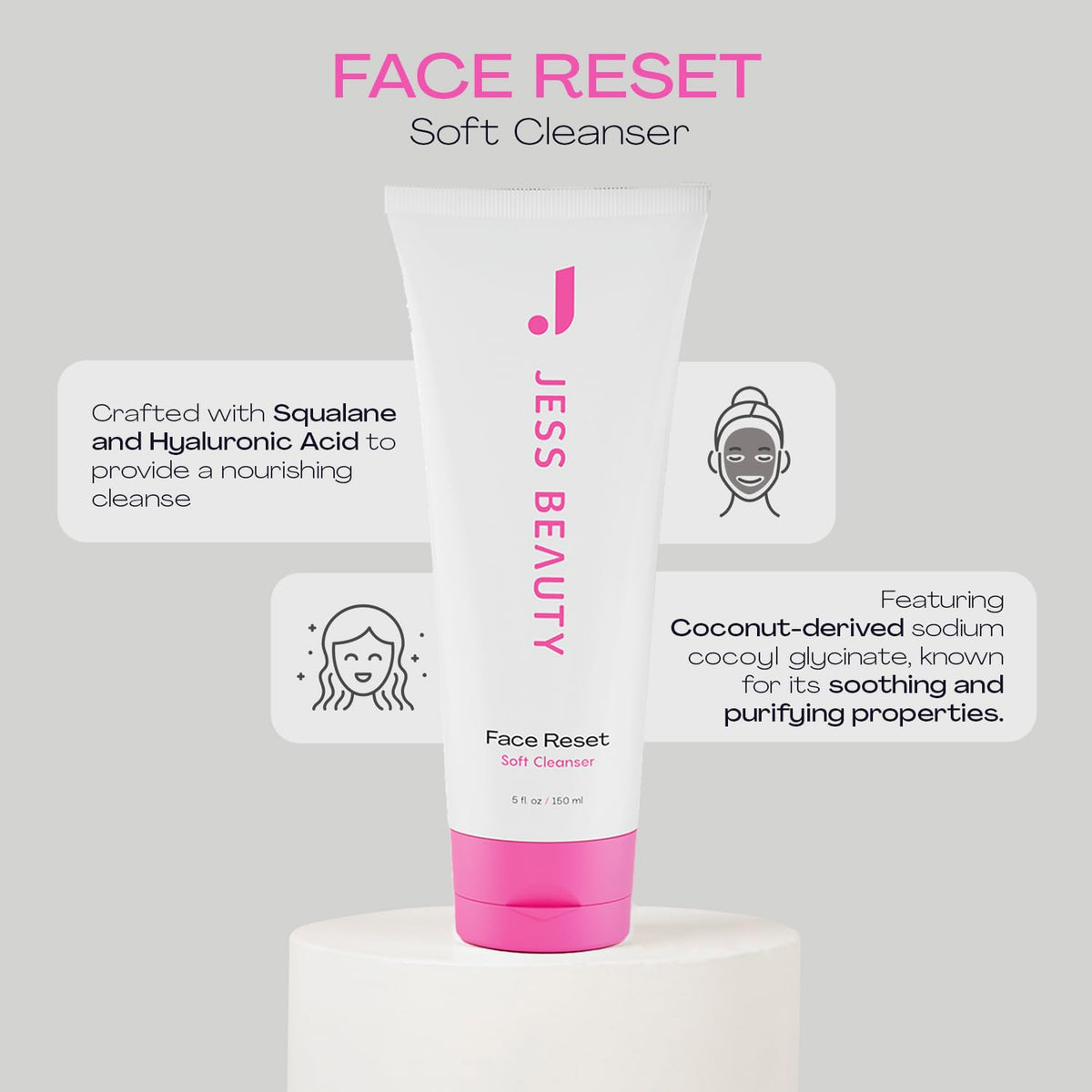 JESS BEAUTY gel texture close-up illustrating lightweight glide and smooth application