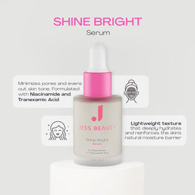 JESS BEAUTY pipette dispensing serum highlighting smooth lightweight texture