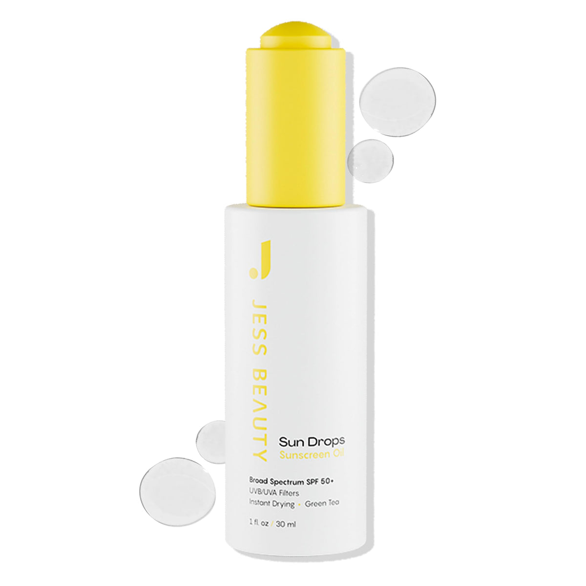 JESS BEAUTY front packaging showing SPF 50 and compact size for travel