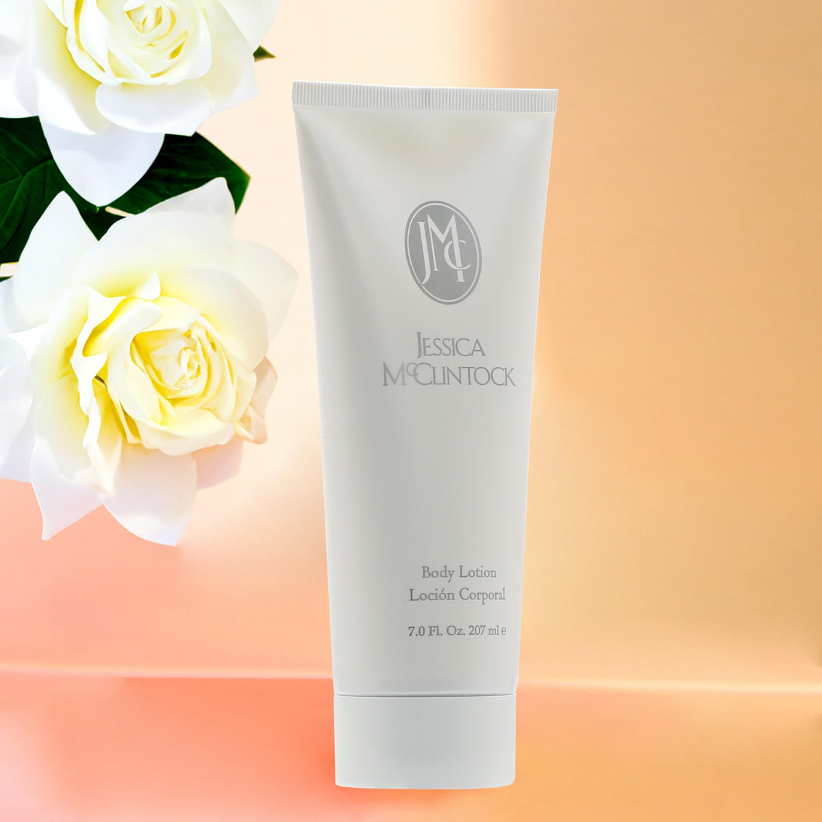 Jessica McClintock lotion hand application demonstrates moisturizing effect for soft skin
