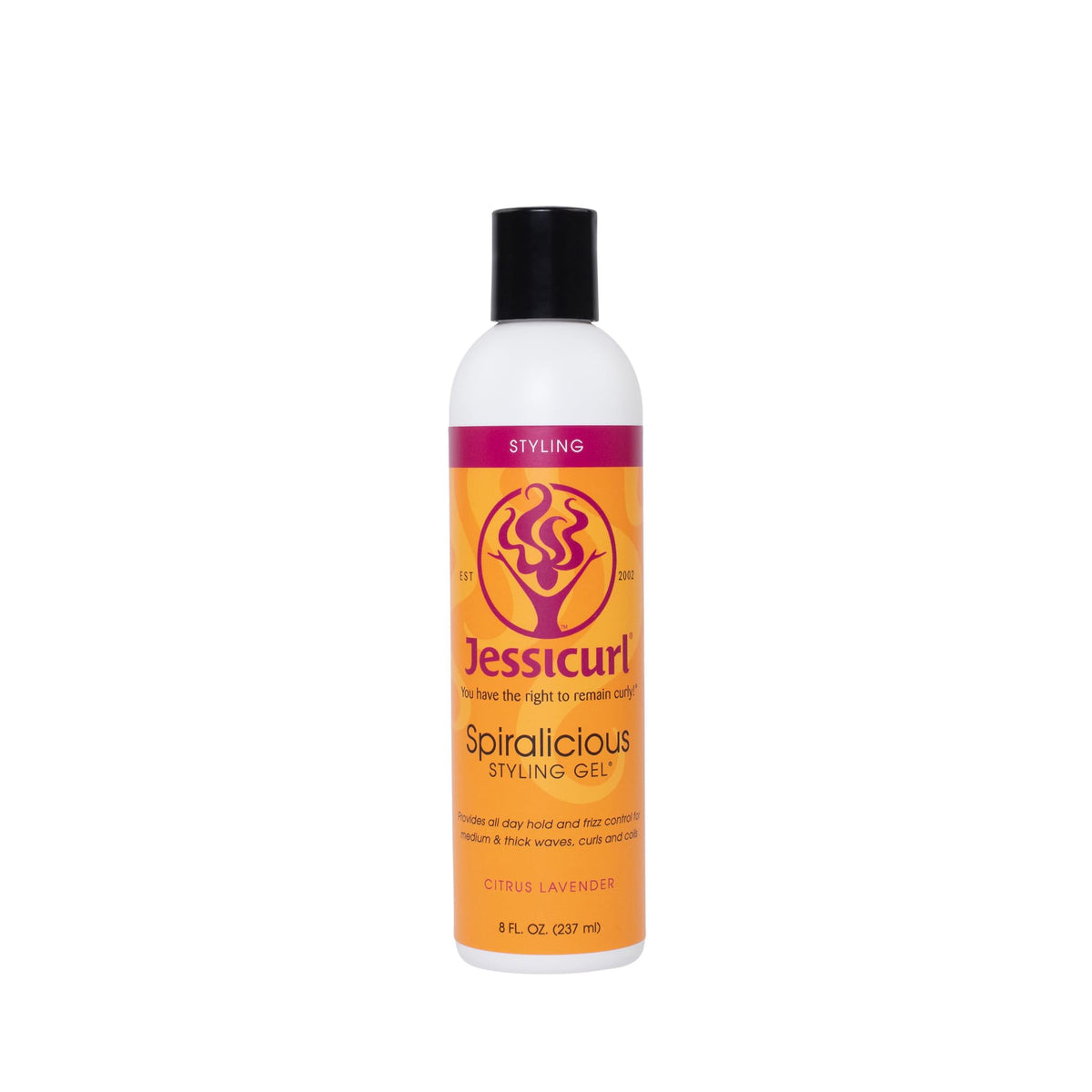 Jessicurl Spiralicious front packaging showing label and scent on bottle