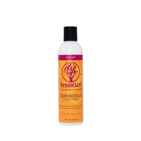 Jessicurl Spiralicious front packaging showing product and clarity benefit