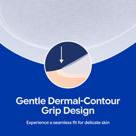 JETLISSE patch applied under eye demonstrating smoothing benefit