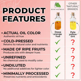 Jeune Naturelle oil drops applied to cheek demonstrating nourishment and easy absorption