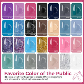 JEWHITENY 28 color swatch display illustrating shade variety for looks