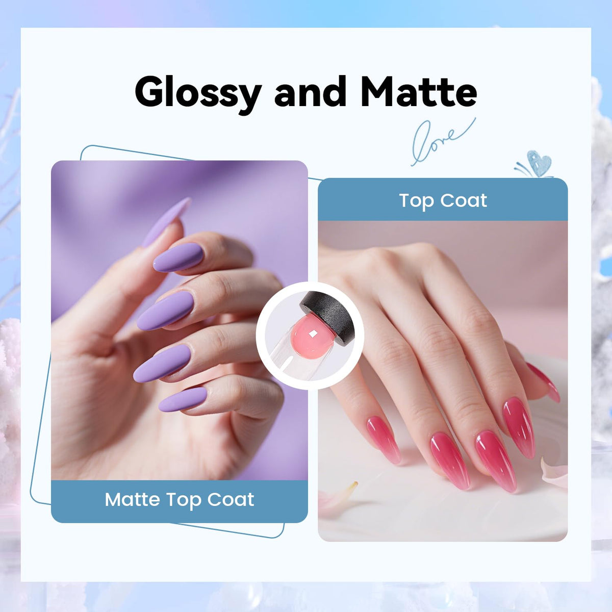 JEWHITENY brush applying poly gel to tip for controlled application and sculpting