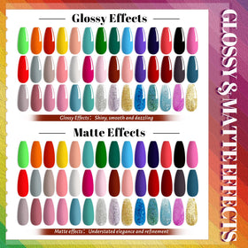 JEWHITENY base coat glossy and matte top coat bottles for durable finishes