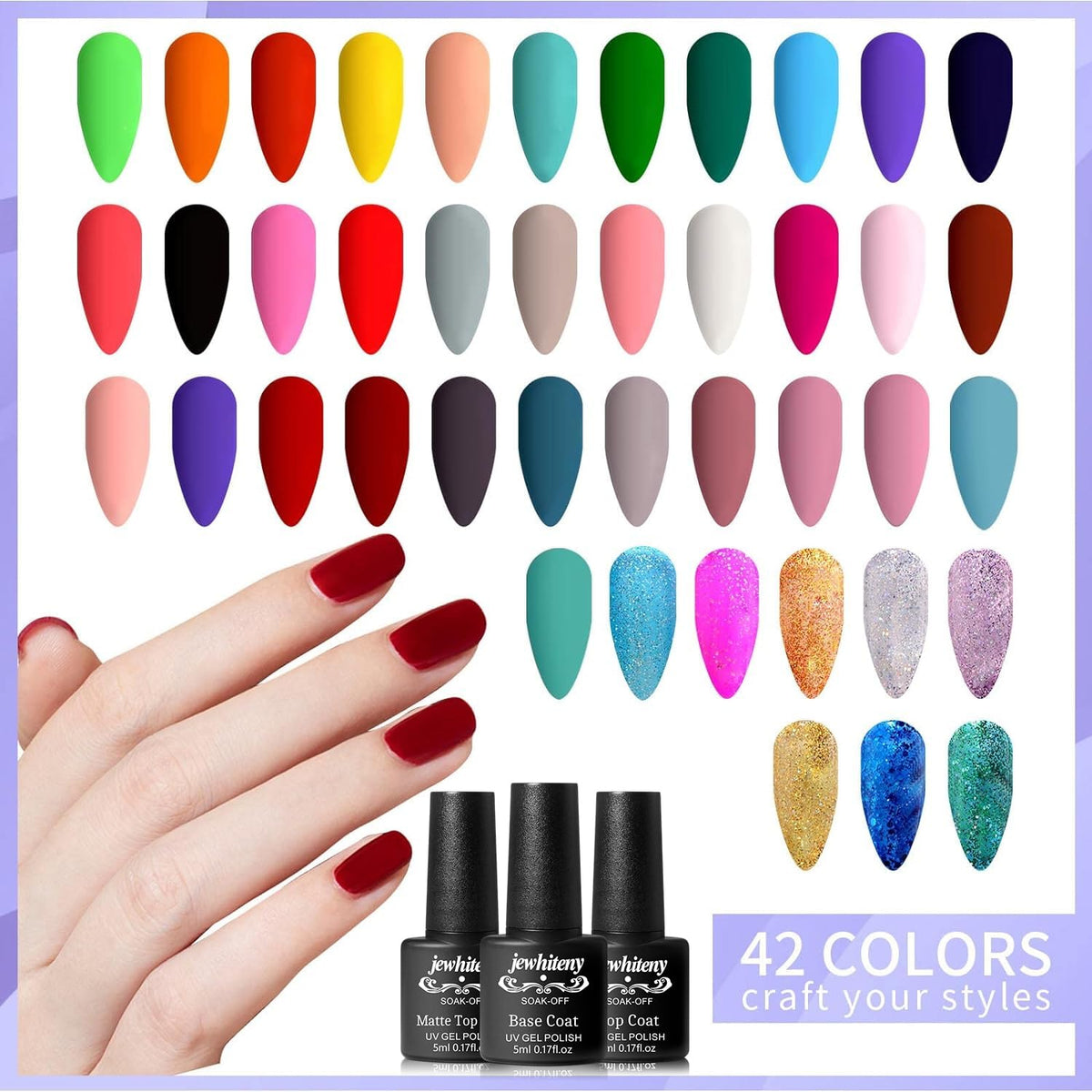 JEWHITENY bottle size comparison highlighting compact 5ml bottles