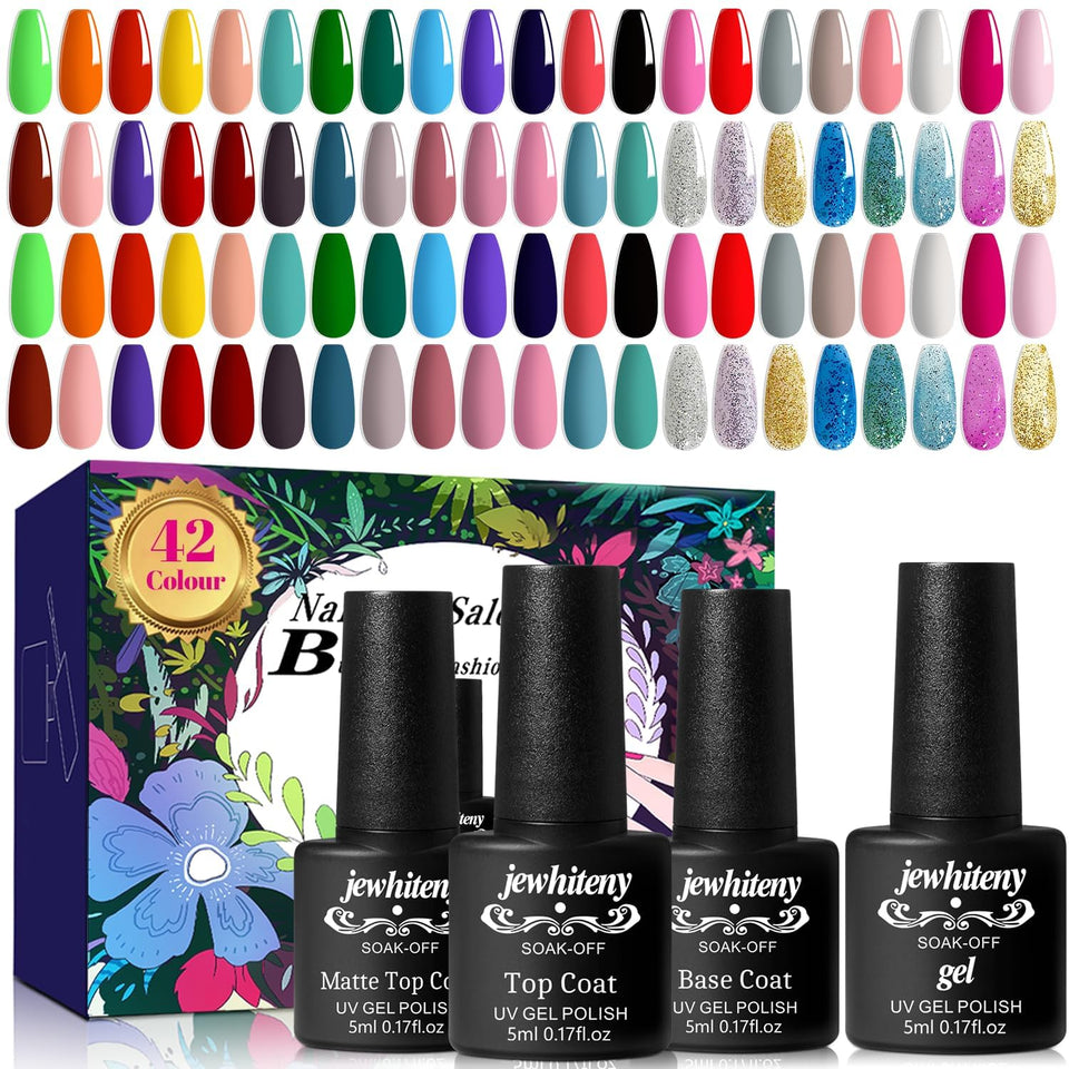 JEWHITENY front packaging showing full 45-piece kit and colors benefit organization
