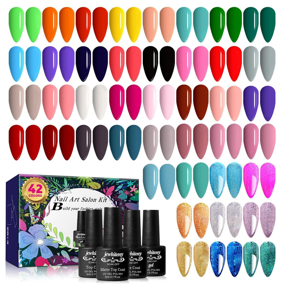 JEWHITENY front packaging showing full 45-piece kit and benefits