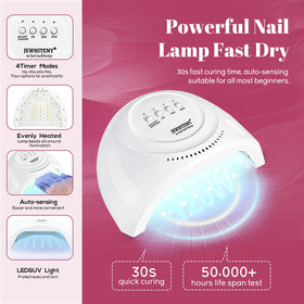 JEWHITENY lamp with detachable base demonstrating easy pedicure access