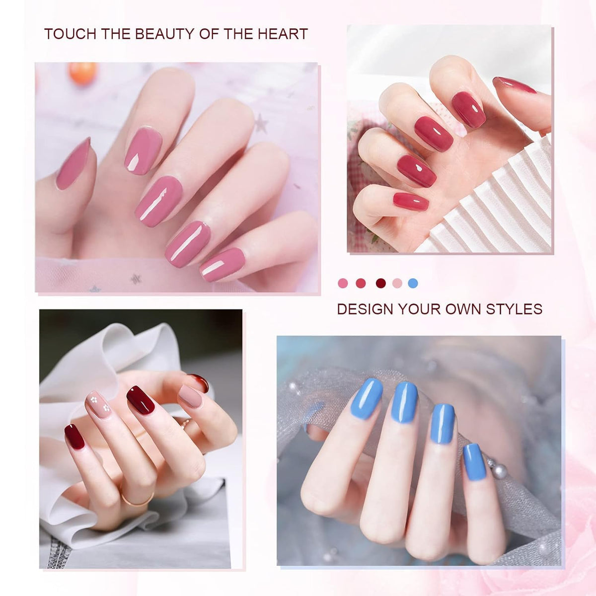 JEWHITENY nails in use glitter look showcasing salon-quality shine