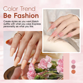 JEWHITENY gel texture swatches showing smooth application and blendable finish