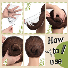 Jexine in use on ballet dancer bun for tidy stage look