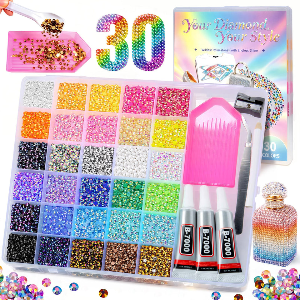 JGLXF front packaging of the 40000pcs kit showing included supplies and benefits